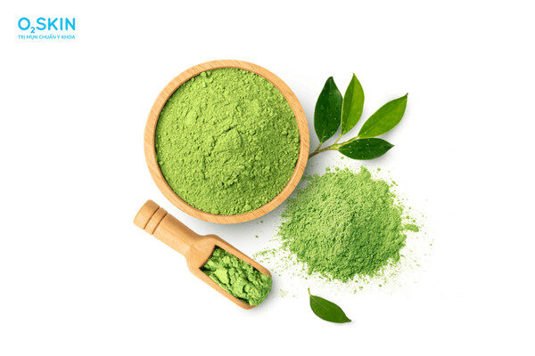 alt text: Hình ảnh bột trà xanh nguyên chất