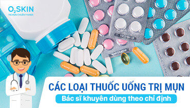 alt text: Hình ảnh minh họa thuốc uống trị mụn